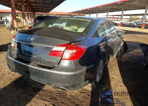 2014 Hyundai Genesis 3.8 из США, поврежденный, VIN KMHGC4DD1EU260588